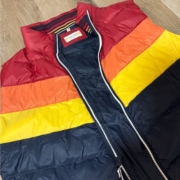 🔥 Marine Layer Mens Archive Portillo Lightweight Retro Colorblock Ski Vest NWT - Picture 5 of 7
